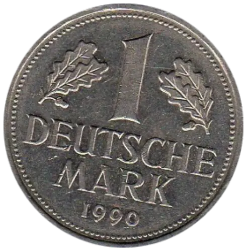 1 German Deutsche Mark Coin First Issued 1950 Front Accepted For Exchange
