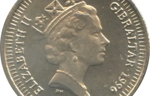 5 Pence Gibraltar Coin First Issued 1990 Obverse Accepted For Exchange