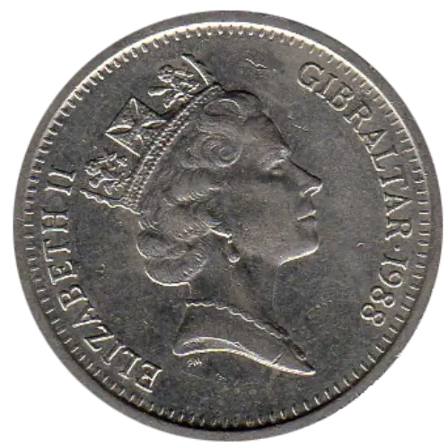 10 Pence Gibraltar Coin First Issued 1994 Obverse Accepted For Exchange
