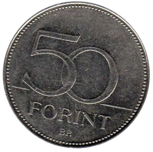 50 Hungarian Forint First Issued 1992 Obverse Accepted For Exchange