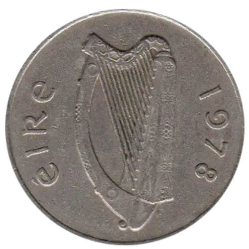 10 Irish Pence Coin First Issued 1969 Front Accepted For Exchange