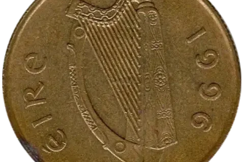 20 Irish Pence Coin First Issued 1986 Front Accepted For Exchange
