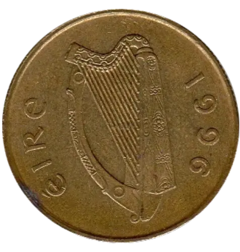 20 Irish Pence Coin First Issued 1986 Front Accepted For Exchange