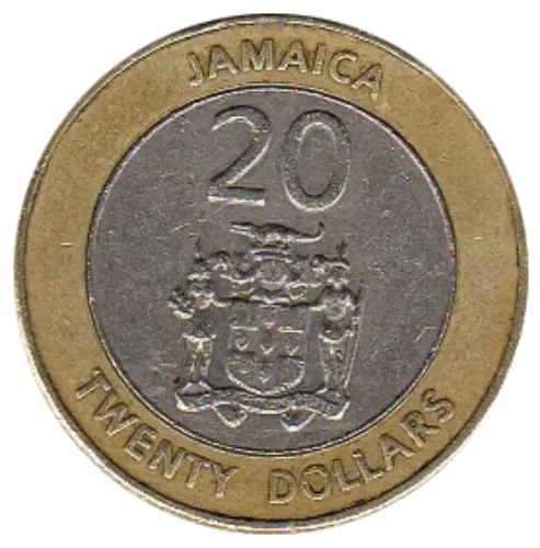 20 Jamaican Dollars First Issued 2000 Front Accepted For Exchange