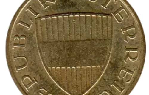 50 Austrian Groschen Coin Obverse 1959 accepted for exchange
