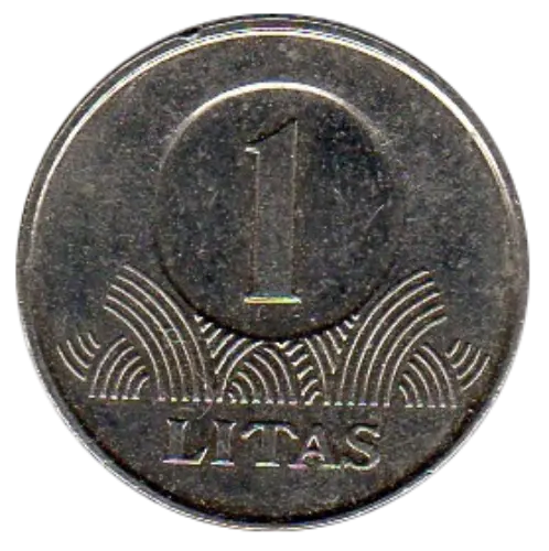Lithuania 1 Litas Coin First Issued 1998 Front Accepted For Exchange