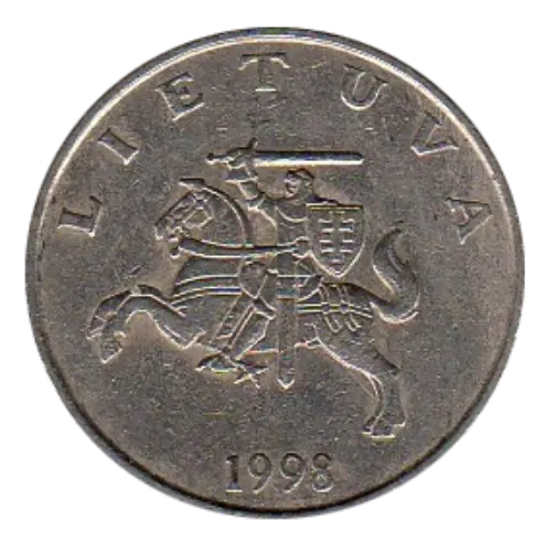 Lithuania 1 Litas Coin First Issued 1998 Front Accepted For Exchange