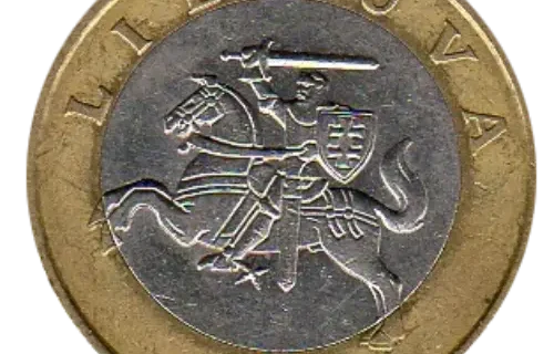 Lithuania 2 Litai Coin First Issued 1998 Front Accepted For Exchange