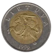 Lithuania 5 Litai Coin First Issued 1998 Front Accepted For Exchange
