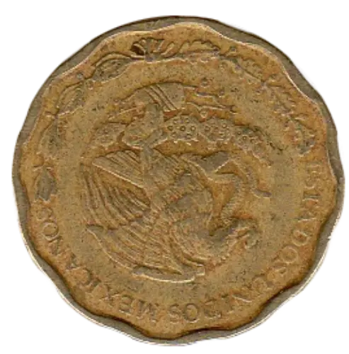50 Centavos Mexican Coin Obverse First Issued 1992 Accepted For Exchange