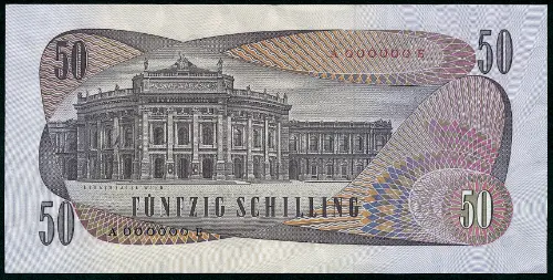 Austrian 50 Schilling (Ferdinand Raimund) Front Accepted for Exchange 1970