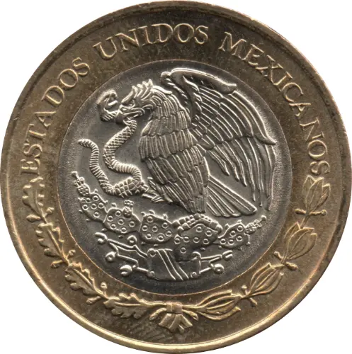 10 Mexican Peso Coin Obverse First Issued 1997 Accepted For Exchange