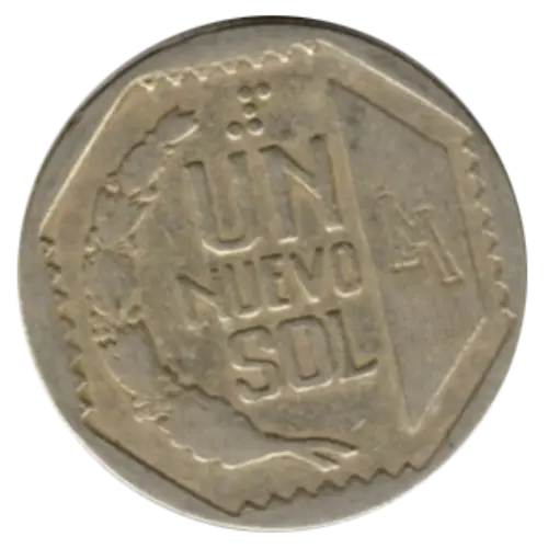 1 Peruvian Sol Coin First Issued 1991 Obverse Accepted For Exchange