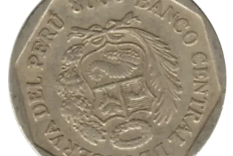 1 Peruvian Sol Coin First Issued 1991 Obverse Accepted For Exchange