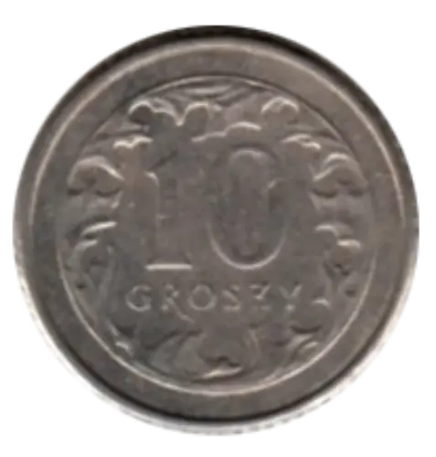 10 Groschen Polish Coin First Issued 1990 Obverse Accepted For Exchange