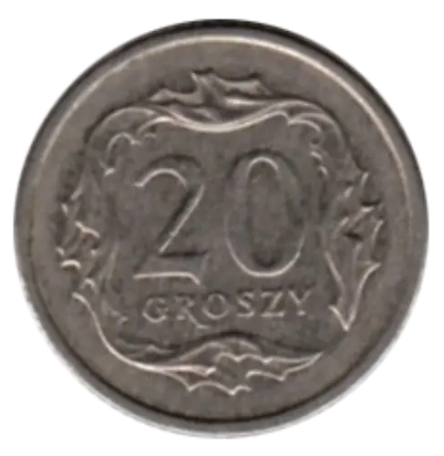 20 Groschen Polish Coin First Issued 1990 Obverse Accepted For Exchange