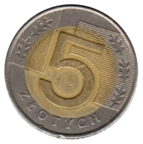 5 Polish Zloty Coin First Issued 1994 Obverse Accepted For Exchange