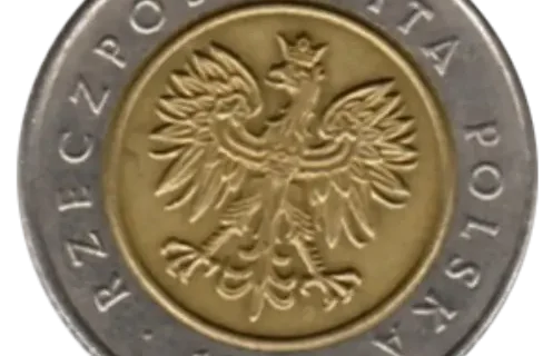 5 Polish Zloty Coin First Issued 1994 Obverse Accepted For Exchange