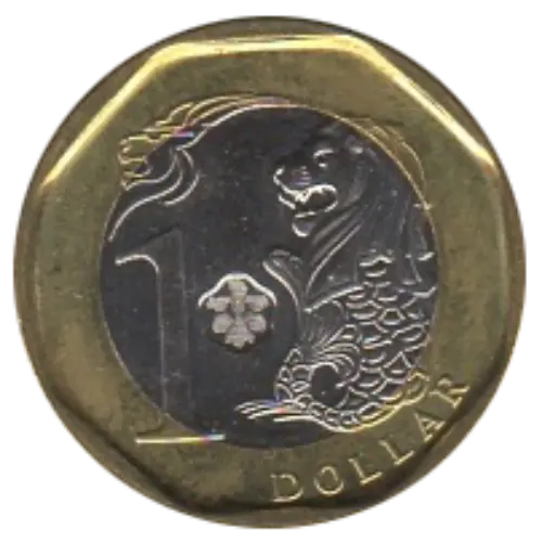 1 Singapore Dollar First Issued 2013 Obverse Accepted For Exchange