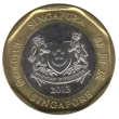 1 Singapore Dollar First Issued 2013 Obverse Accepted For Exchange