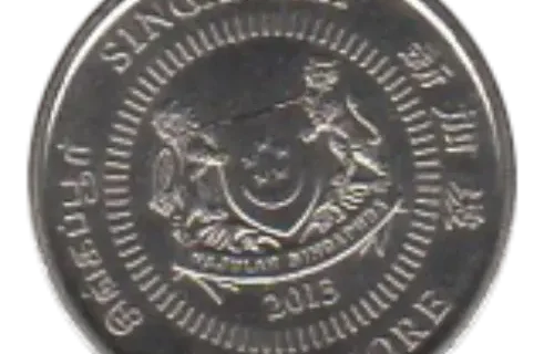 10 Cents Singapore Coin (Third Series) First Issued 2013 Obverse Accepted For Exchange