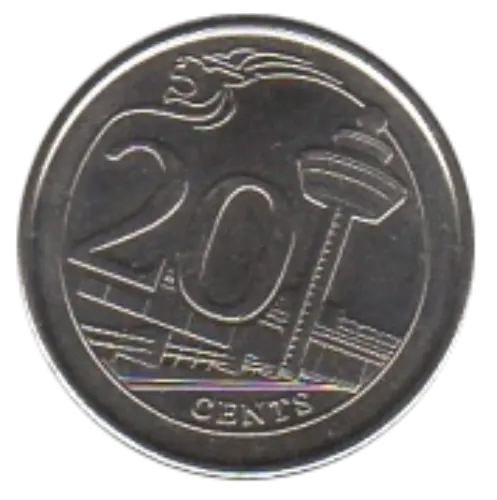 20 Cent Singapore Coin (Third Edition) First Issued 2013 Obverse Accepted For Exchange