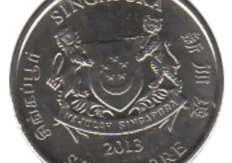 20 Cent Singapore Coin (Third Edition) First Issued 2013 Obverse Accepted For Exchange