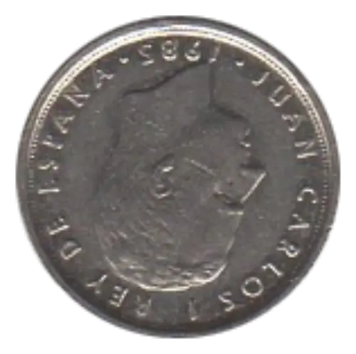 10 Spanish Pesetas First Issued 1983 Obverse Accepted For Exchange