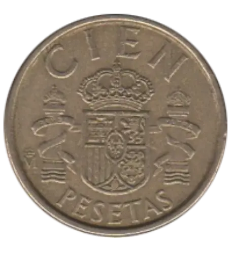 100 Spanish Pesetas First Issued 1982 Front Accepted For Exchange