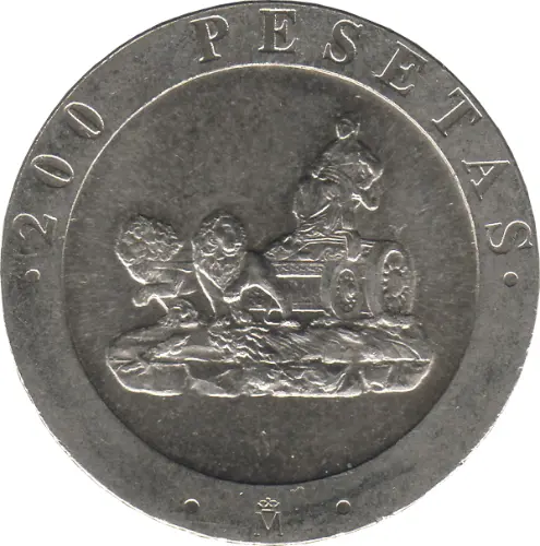 200 Spanish Pesetas First Issued 1990 Front Accepted For Exchange