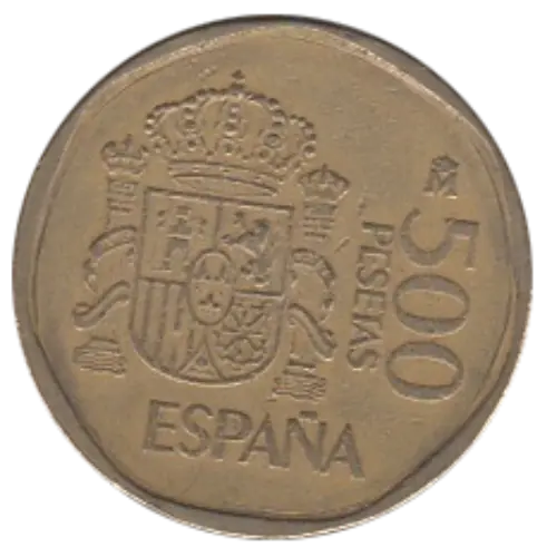 500 Spanish Pesetas First Issued 1987 Obverse Accepted For Exchange