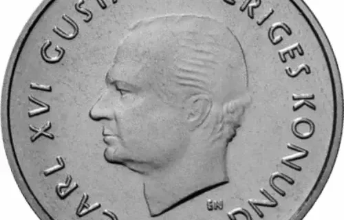 1 Swedish Krona Issued 2001 Obverse Accepted For Exchange