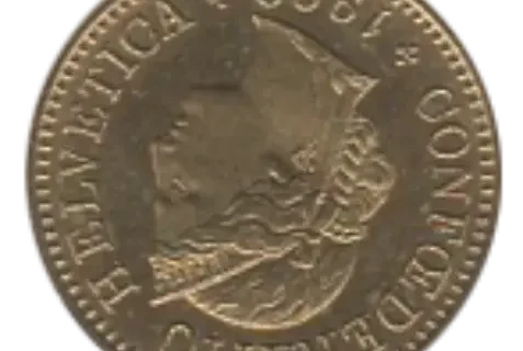 5 Rappen Swiss Franc Coin First Issued 1981 Front Accepted For Exchange