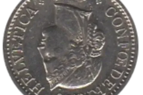 10 Rappen Swiss Franc Coin First Issued 1879 Front Accepted For Exchange