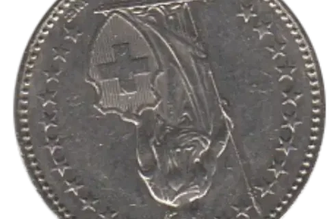 2 Swiss Francs First Issued 1874 Front Accepted For Exchange