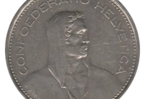 5 Swiss Francs First Issued 1931 Front Accepted For Exchange