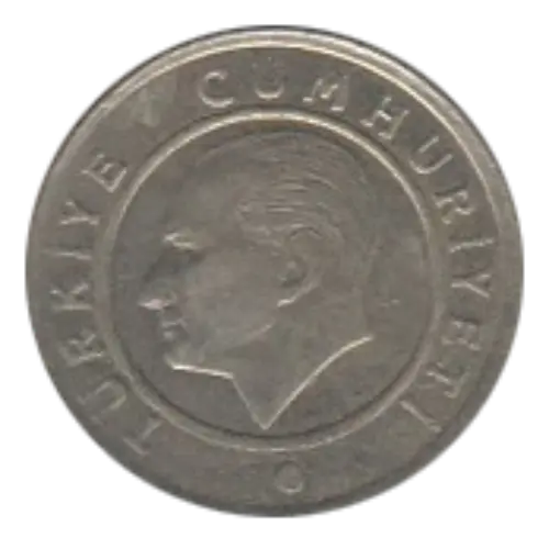 25 Turkish Kurus First Issued 2009 Obverse Accepted For Exchange