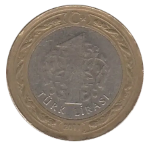 1 Turkish Lira First Issued 2009 Obverse Accepted For Exchange