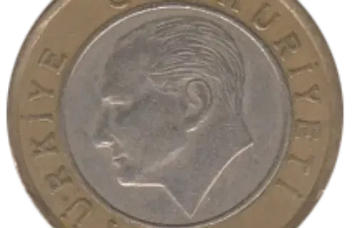 1 Turkish Lira First Issued 2009 Obverse Accepted For Exchange