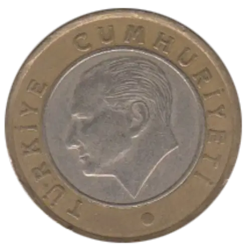 1 Turkish Lira First Issued 2009 Obverse Accepted For Exchange