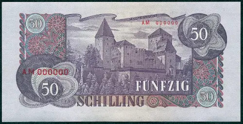 Austrian 50 Schilling (Richard Wettstein) Front Accepted for Exchange 1962