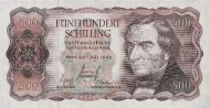Austrian 500 Schilling (Joseph Ressel) Front Accepted for Exchange 1965