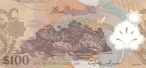 Brunei 100 Ringgit Banknote Front Issued 2004 Accepted For Exchange