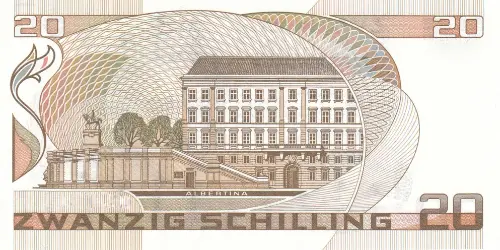 Austrian 20 Schilling (Moritz Daffinger)Banknote Front Issued 1988