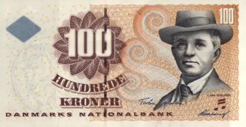 Danish 100 Kroner Banknote Front Issued 2001 Accepted For Exchange