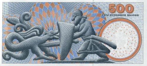 Danish 500 Kroner Banknote Front Issued 2003 Accepted For Exchange