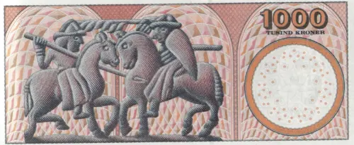 Danish 1000 Kroner Banknote Front Issued 2004 Accepted For Exchange For Exchange