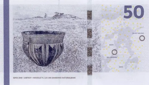 Danish 50 Kroner Banknote Front Issued 2009 Accepted For Exchange