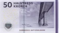 Danish 50 Kroner Banknote Front Issued 2009 Accepted For Exchange