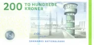 Danish 200 Kroner Banknote Front Issued 2009 Accepted For Exchange